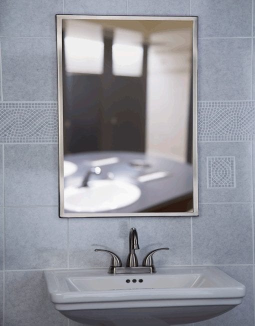 Snap Framed Stainless Mirror Meek Mirrors Stainless Steel