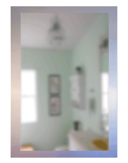 Decorative Wood Frame Mirror Silver Meek Mirrors