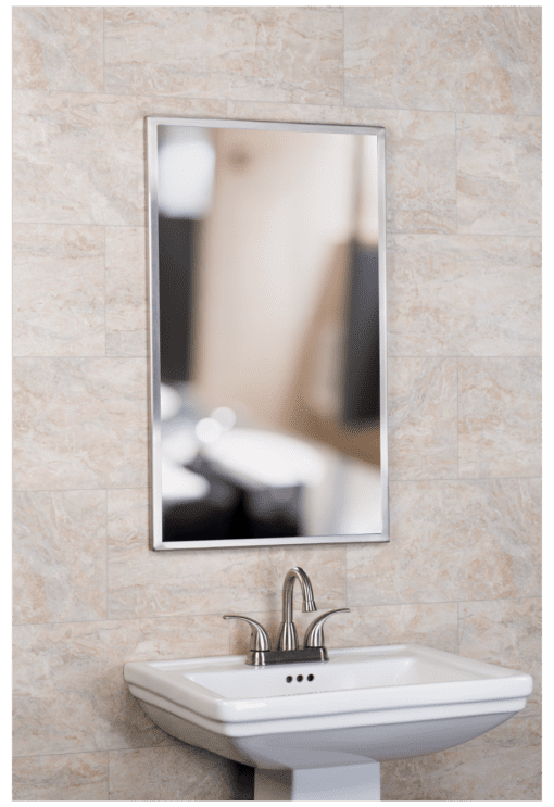 Stainless Steel Angle Framed Mirror Meek Mirrors