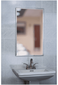 channel mirror stainless steel frame framed mirrors handcrafted mbe mpe frameless