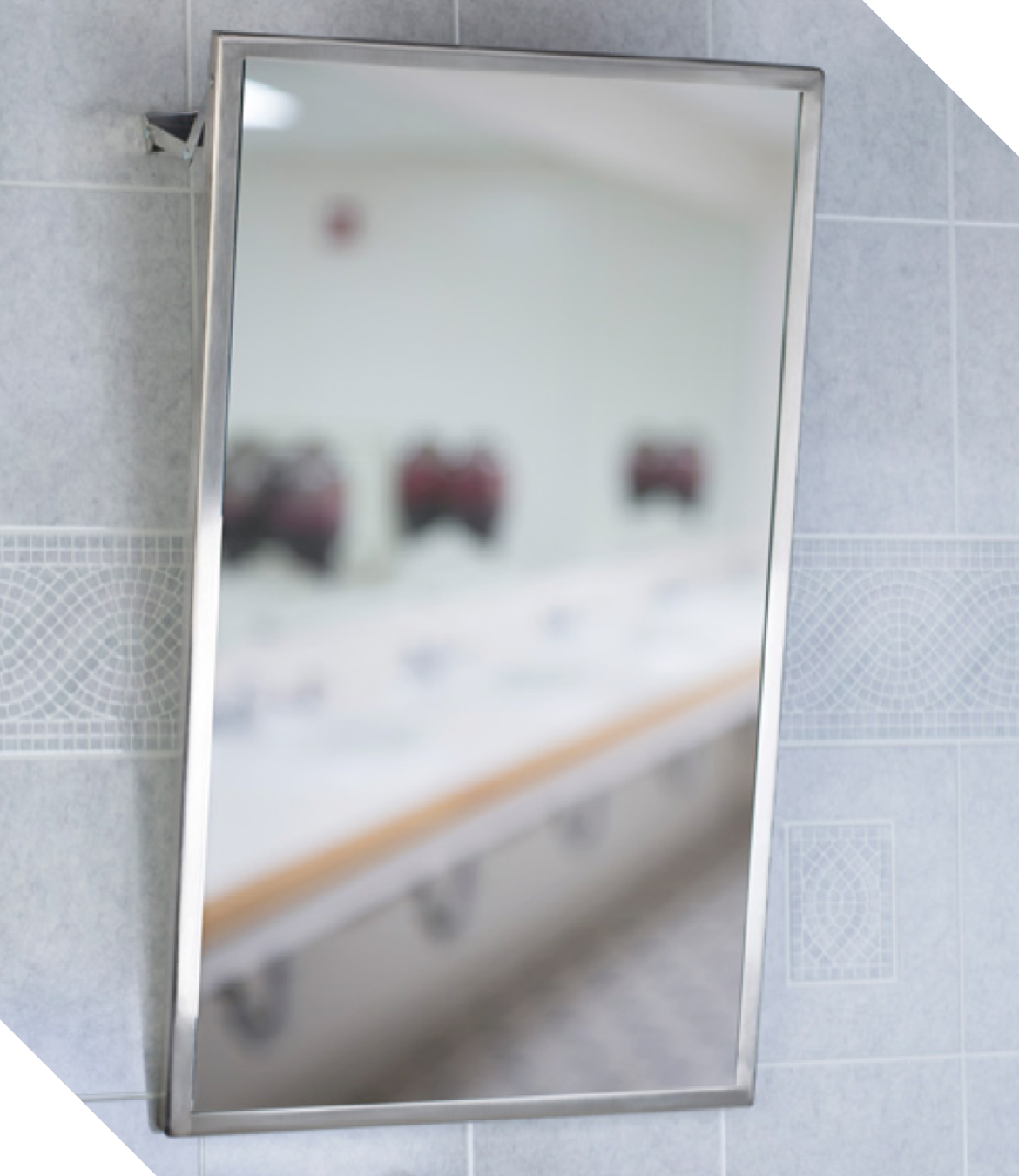 ADA Adjustable Fixed Tilt Mirror | Meek Mirrors | Health & Safety Products
