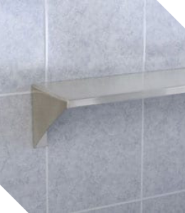 Stainless Steel Skyline Shelf | Meek Mirrors | Health and Safety Products
