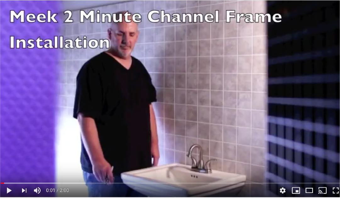 Installation Education | Meek Mirrors | Channel Frame Installation Video