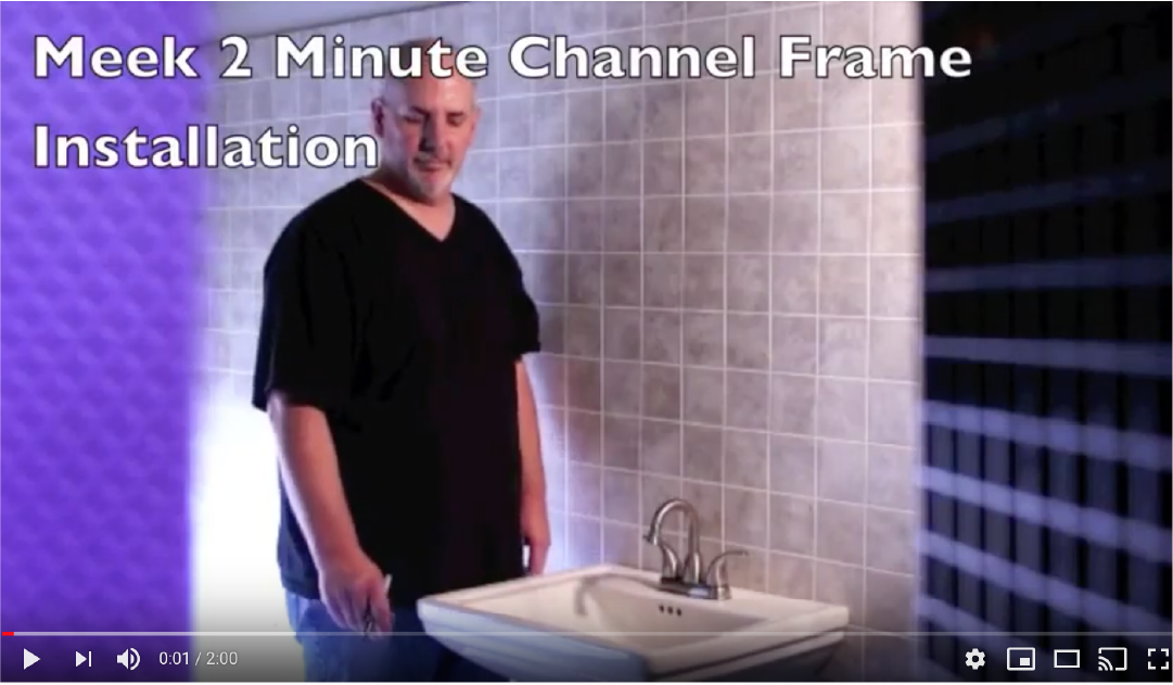 video-placeholder-13x Installation Education | Meek Mirrors | Channel Frame Installation Video