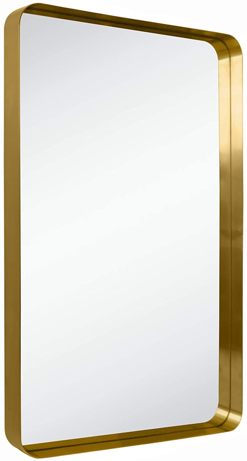 Gold Rectangular Mirror