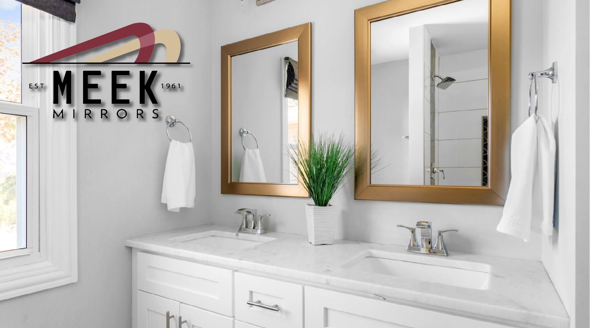 Bathroom Upgrade | Contemporary Framed Mirror